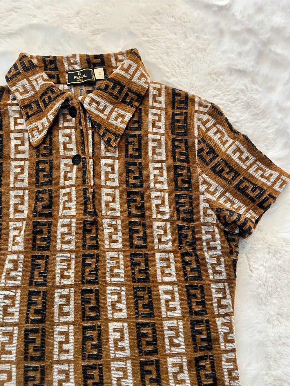 FENDI Monogram Polo Shirt (FINAL SALE) - Picture 3 of 7